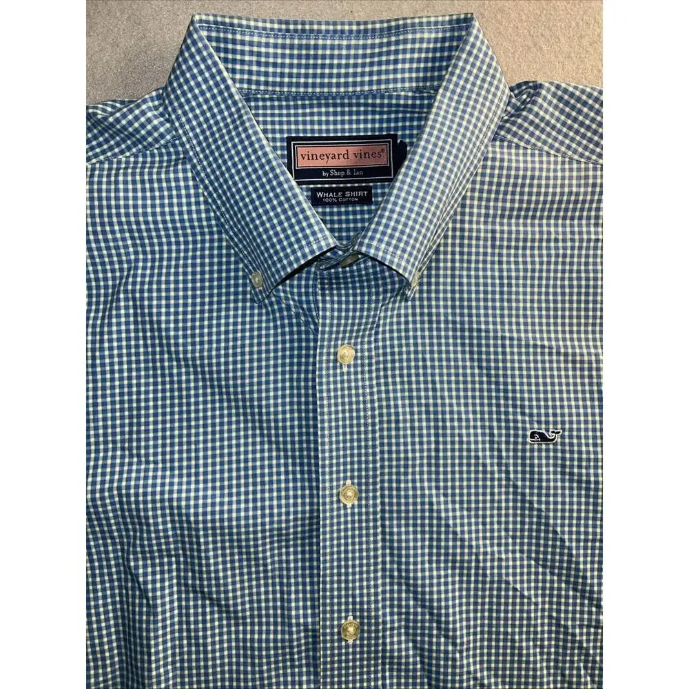 dress shirt whale logo Vineyard Vines Water Street Classic Whale Shirt- Starboard Green   Carriages Fine Clothier | Baton Rouge, LA